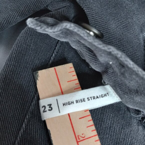 PACSUN high rise straight jeans in black Size 23 - Picture 5 of 10